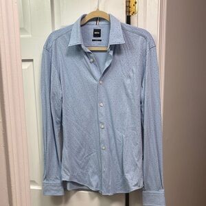 Boss Sky Blue Men's Casual Shirt